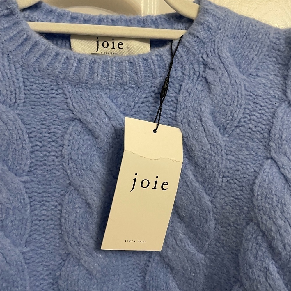 Joie HYANNIS CREWNECK SWEATER in Powder Blue New with Tags! - Picture 4 of 6